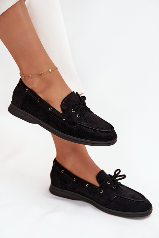 batai Mokasinai Moteriškas butas su stilingomis detalėmis juodos spalvos Zalina