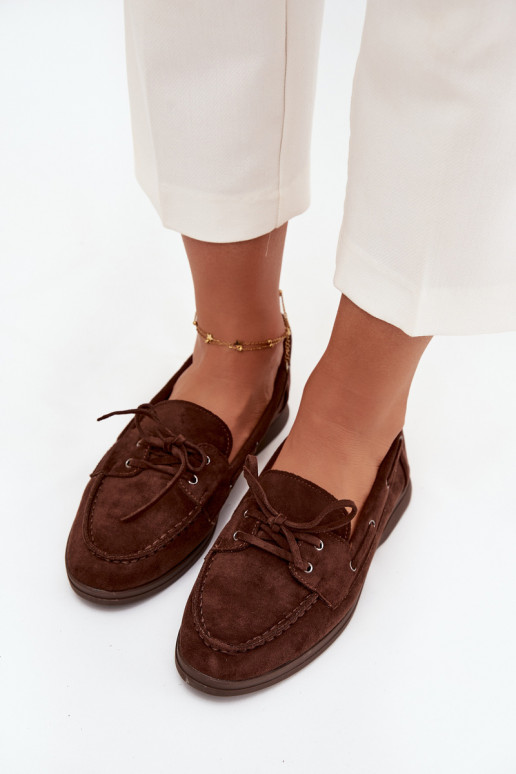 batai Mokasinai Moteriškas butas su stilingomis detalėmis CzekoladoĮe Zalina