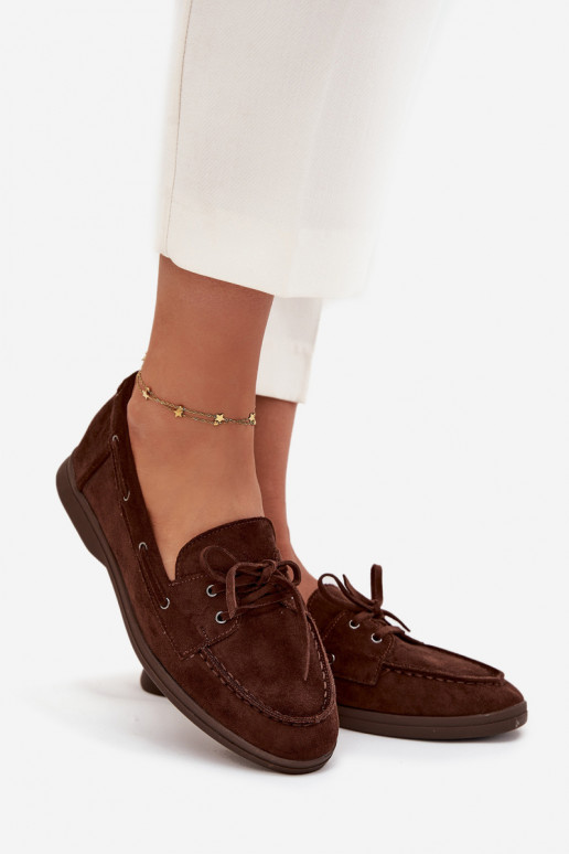 batai Mokasinai Moteriškas butas su stilingomis detalėmis CzekoladoĮe Zalina