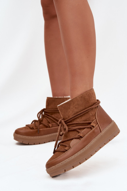 sniego batai Moteriškas su stilingomis detalėmis rudos spalvos Rebekah