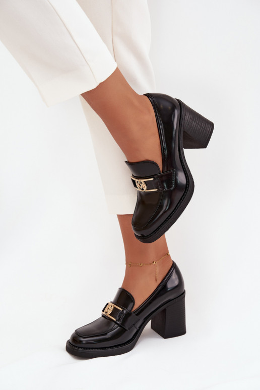 batai Moteriškas su kulniukais Ze aukso spalvosm Detalem juodos spalvos Privelle batai Moteriškas su kulniukais Ze aukso spalvosm Detalem juodos spalvos Privelle