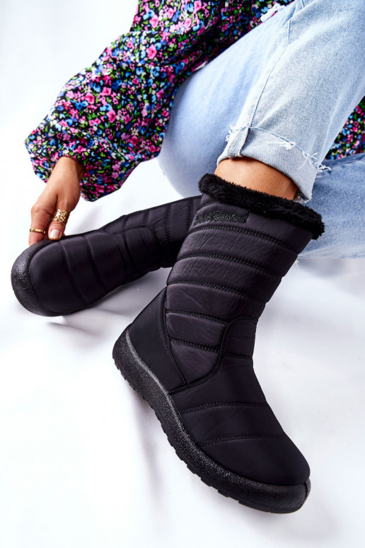 Aukštas Moteriškas pašiltinti sniego batai juodos spalvos Luxina Aukštas Moteriškas pašiltinti sniego batai juodos spalvos Luxina