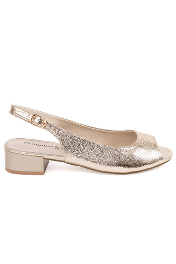 Aukso spalvos sandalai ant... 2