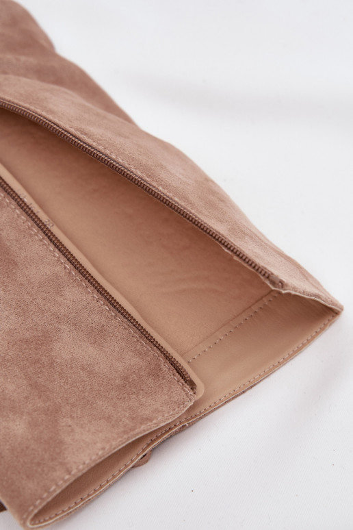 Kaubojiško stiliaus moteriški ilgaauliai batai su kutais ir kulniukais smėlio spalvos Tivara Kaubojiško stiliaus moteriški ilgaauliai batai su kutais ir kulniukais smėlio spalvos Tivara