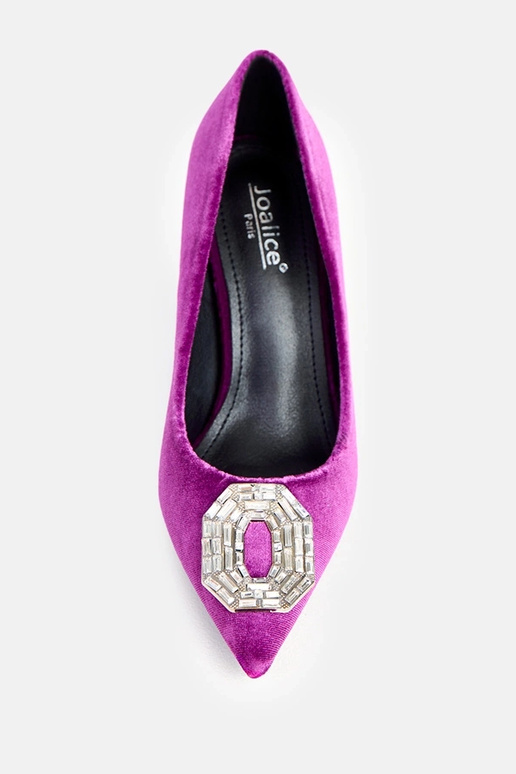 Violetiniai aukštakulniai bateliai su... Violetiniai aukštakulniai bateliai su...