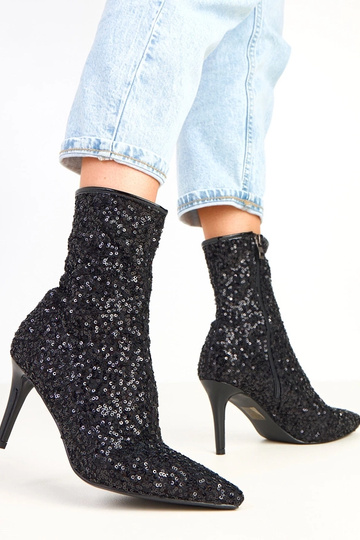 Juodos botinės su blizgučių... 2