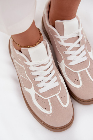 Žemas Sneakers modelio batai Moteriškas smėlio spalvos Brenelle