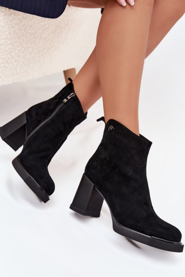 iš zomšos Oda Moteriški aulinukai Vinceza 91142 juodos spalvos