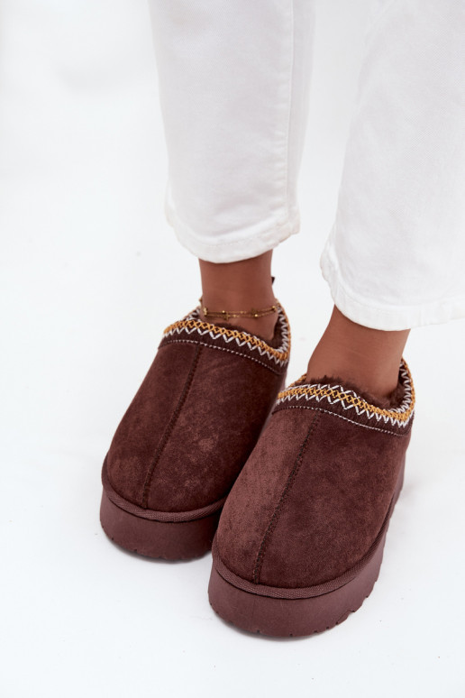 sniego batai Žemos moteriškossuHaftem su platforma CzekoladoĮe Taliah sniego batai Žemos moteriškossuHaftem su platforma CzekoladoĮe Taliah