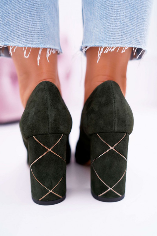 Bateliai Moteriškas Laura Messi iš zomšos žalios spalvos 2050