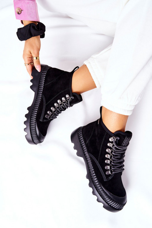 Oda batai Aulinukai Big Star II274363 juodos spalvos Oda batai Aulinukai Big Star II274363 juodos spalvos