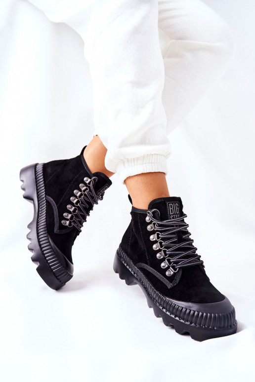 Oda batai Aulinukai Big Star II274363 juodos spalvos Oda batai Aulinukai Big Star II274363 juodos spalvos