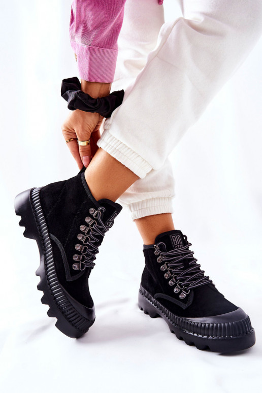 Oda batai Aulinukai Big Star II274363 juodos spalvos Oda batai Aulinukai Big Star II274363 juodos spalvos