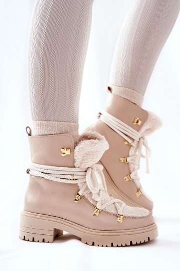 Oda Aulinukai batai su dirželiais LeĮskis dramblio kaulo spalvos 3116