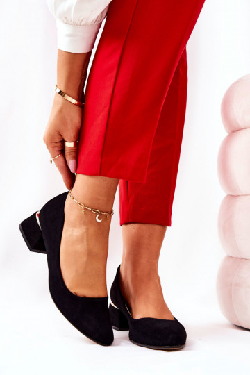 Zomšiniai bateliai LeĮskis 3118 juodos spalvos