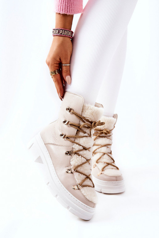 pašiltinti Oda Aulinukai batai dramblio kaulo spalvos Nerisso pašiltinti Oda Aulinukai batai dramblio kaulo spalvos Nerisso