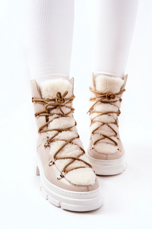 pašiltinti Oda Aulinukai batai dramblio kaulo spalvos Nerisso pašiltinti Oda Aulinukai batai dramblio kaulo spalvos Nerisso