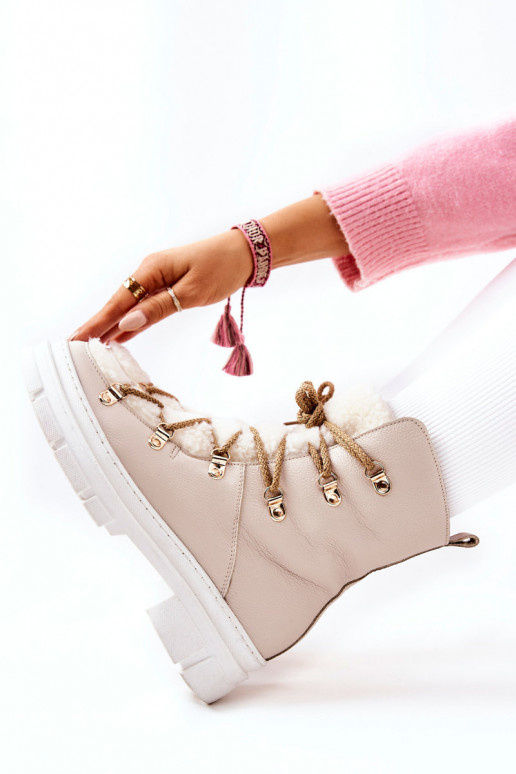 pašiltinti Oda Aulinukai batai dramblio kaulo spalvos Nerisso pašiltinti Oda Aulinukai batai dramblio kaulo spalvos Nerisso