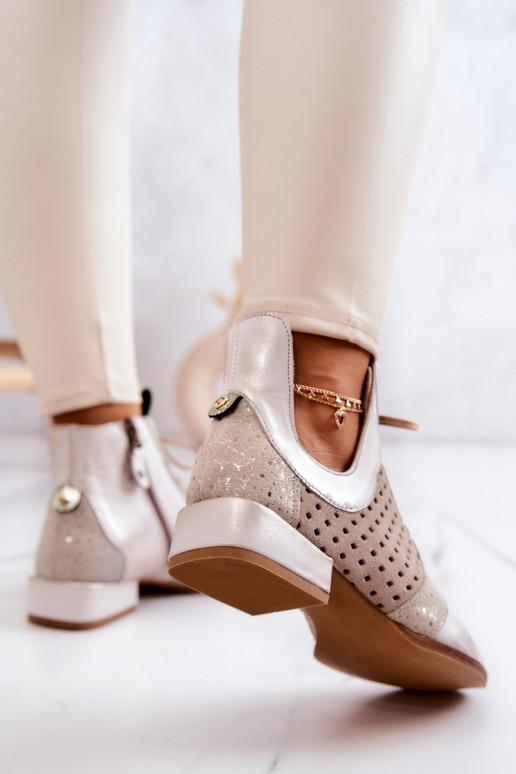 Oda Aulinukai Avalynė Tai turiciejka 05541-25 dramblio kaulo spalvos