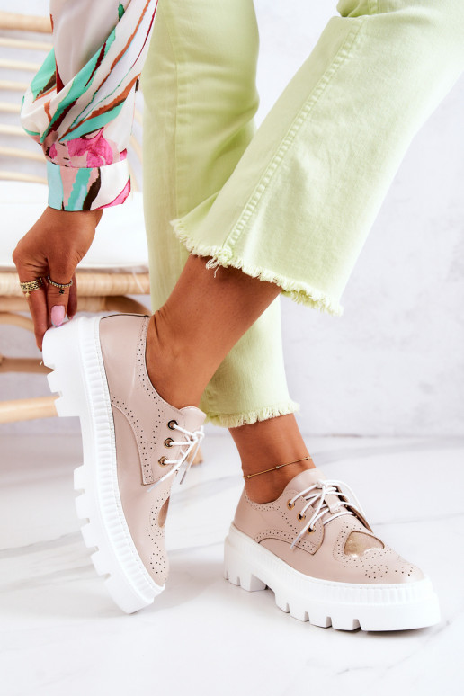 Oda batai su širdelėmis smėlio spalvos Curtis Oda batai su širdelėmis smėlio spalvos Curtis