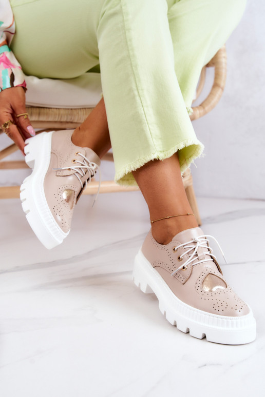 Oda batai su širdelėmis smėlio spalvos Curtis Oda batai su širdelėmis smėlio spalvos Curtis