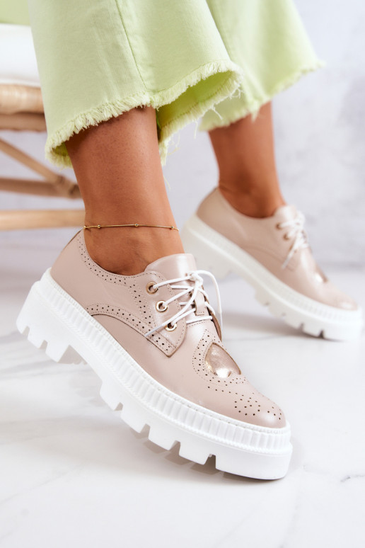 Oda batai su širdelėmis smėlio spalvos Curtis Oda batai su širdelėmis smėlio spalvos Curtis