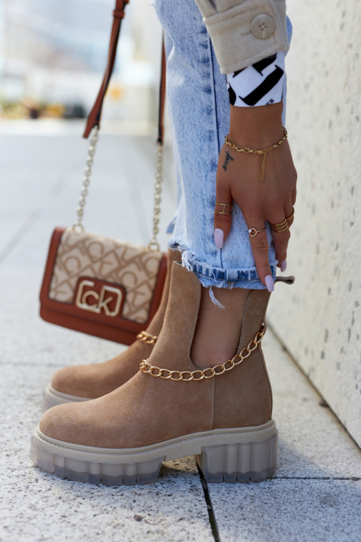 Tai turidingi Zomšiniai batai Cut Out rudos spalvos Lemar Forget Me