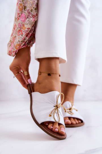 Zazoo Oda 2659 Moteriškos šlepetės baltos spalvos 2