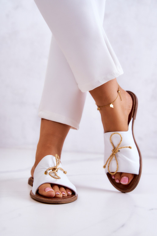 Zazoo Oda 2659 Moteriškos šlepetės baltos spalvos Zazoo Oda 2659 Moteriškos šlepetės baltos spalvos