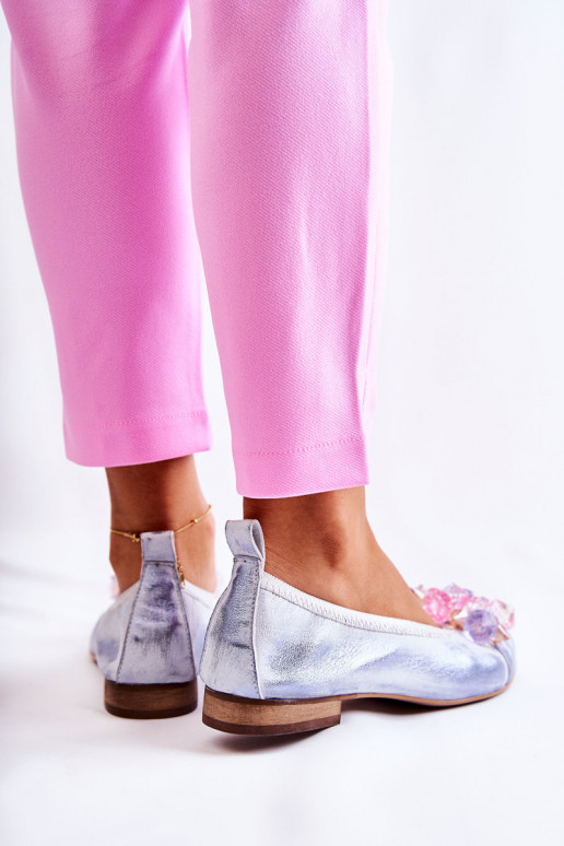 Zazoo 2749 Moteriškas Balerinos su spindinčiomis akutėmis Baltos-mėlynos spalvos Zazoo 2749 Moteriškas Balerinos su spindinčiomis akutėmis Baltos-mėlynos spalvos