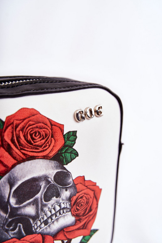 Odinė rankinė Paštininkė IN Spausdinti GOE ZNJ012 Juodos ir-balta Odinė rankinė Paštininkė IN Spausdinti GOE ZNJ012 Juodos ir-balta