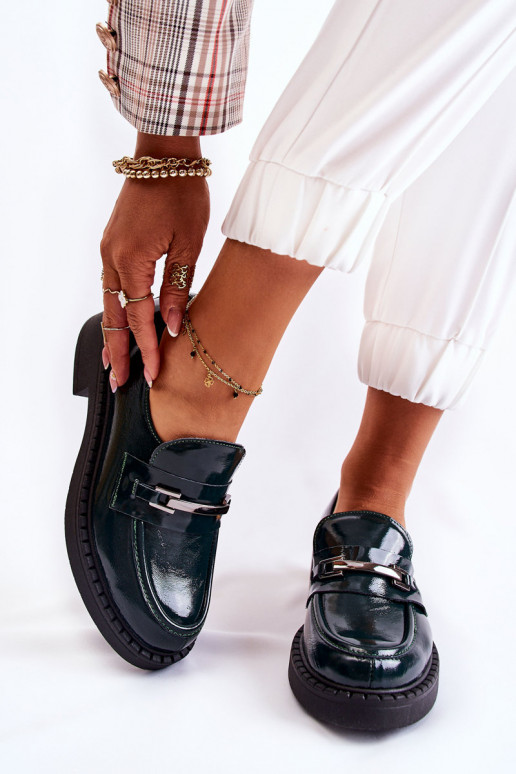 su lako efektu batai Su sidabrine puošyba žalios spalvos Lemar Hestill su lako efektu batai Su sidabrine puošyba žalios spalvos Lemar Hestill