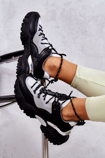 Moteriškas sportiniai bateliai Memory Foam System Big Star KK274053 Juodos ir-pilkos spalvos 2