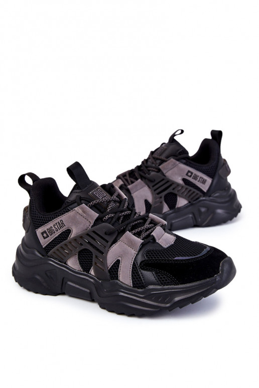 Vyriški Sportinio stiliaus batai Big Star KK174054 juodos spalvos  Vyriški Sportinio stiliaus batai Big Star KK174054 juodos spalvos