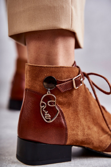 Moteriški aulinukai Avalynė Tai turiciejka 5743A-29 rudos spalvos 2