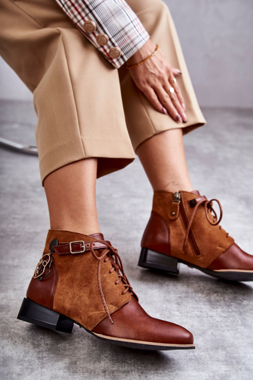 Moteriški aulinukai Avalynė Tai turiciejka 5743A-29 rudos spalvos Moteriški aulinukai Avalynė Tai turiciejka 5743A-29 rudos spalvos