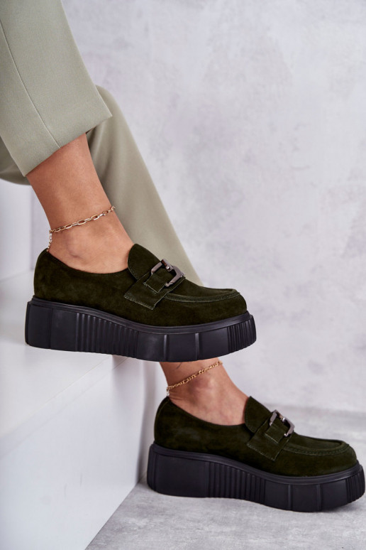 Tai turidingi iš zomšos batai su platforma chaki spalvos Lemar Tai turirsol Tai turidingi iš zomšos batai su platforma chaki spalvos Lemar Tai turirsol