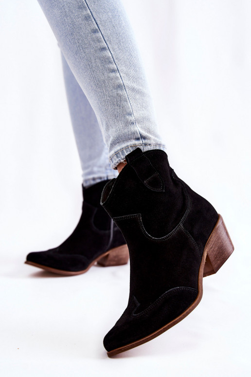 Moteriškas Aulinukai smailiomis nosytėmis LeĮskis Shoes 3236 juodos spalvos