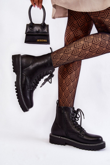 Moteriškas Aulinukai su platforma Big Star KK274538 juodos spalvos