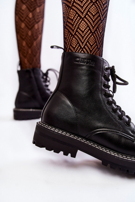 Moteriškas Aulinukai su platforma Big Star KK274538 juodos spalvos