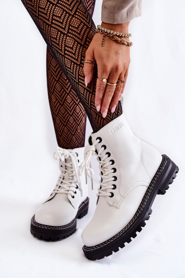 Moteriškas Aulinukai su platforma Big Star KK274539 baltos spalvos 2