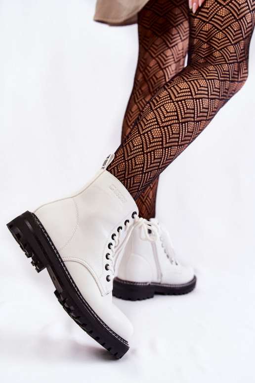 Moteriškas Aulinukai su platforma Big Star KK274539 baltos spalvos