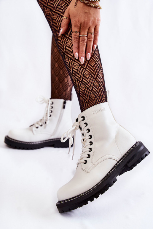 Moteriškas Aulinukai su platforma Big Star KK274539 baltos spalvos