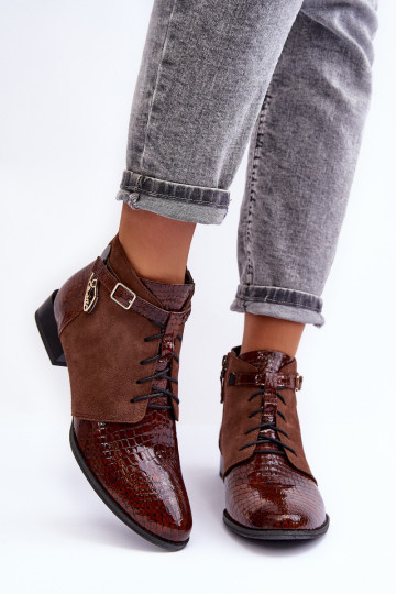 Moteriški aulinukai Avalynė Tai turiciejka 5743A-02 rudos spalvos