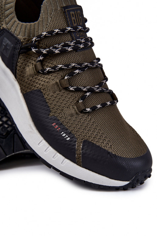 Vyriški sportiniai bateliai Big Star KK174014 chaki spalvos Vyriški sportiniai bateliai Big Star KK174014 chaki spalvos