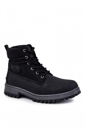 Vyriški aulinukai Memory Foam Big Star KK174206 juodos spalvos