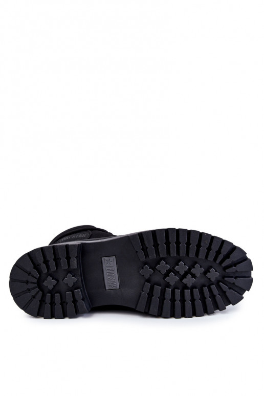 Vyriški Aulinukai batai Memory Foam Big Star KK174206 juodos spalvos Vyriški Aulinukai batai Memory Foam Big Star KK174206 juodos spalvos