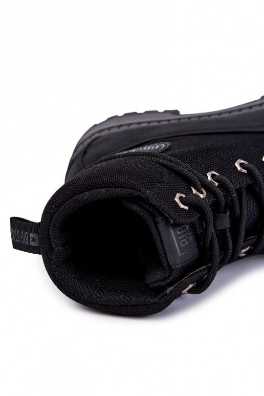 Vyriški Aulinukai batai Memory Foam Big Star KK174206 juodos spalvos Vyriški Aulinukai batai Memory Foam Big Star KK174206 juodos spalvos