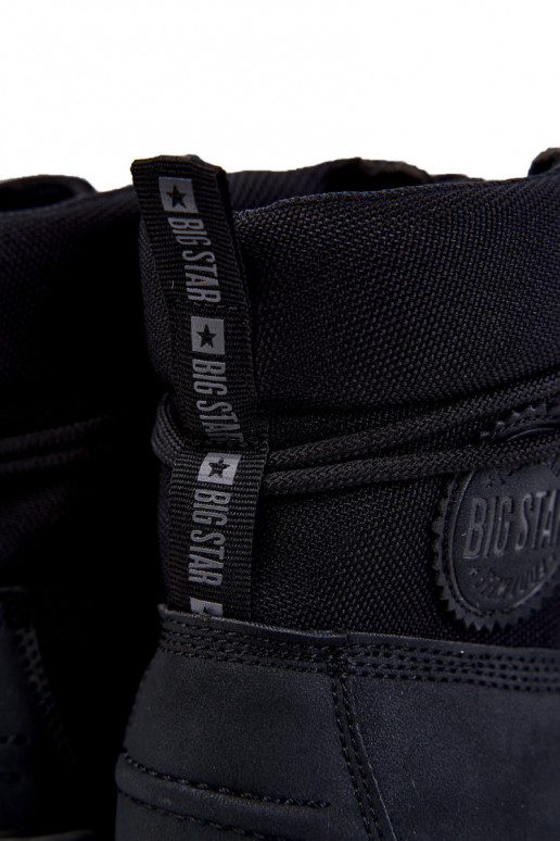 Vyriški Aulinukai batai Memory Foam Big Star KK174206 juodos spalvos Vyriški Aulinukai batai Memory Foam Big Star KK174206 juodos spalvos