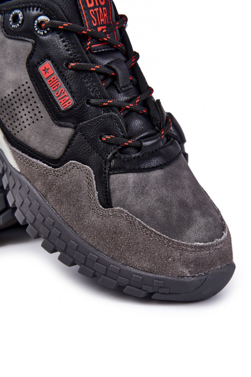 Vyriški Klasikinio modelio sportiniai bateliai Memory Foam Big Star KK174271 pilkos spalvos Vyriški Klasikinio modelio sportiniai bateliai Memory Foam Big Star KK174271 pilkos spalvos